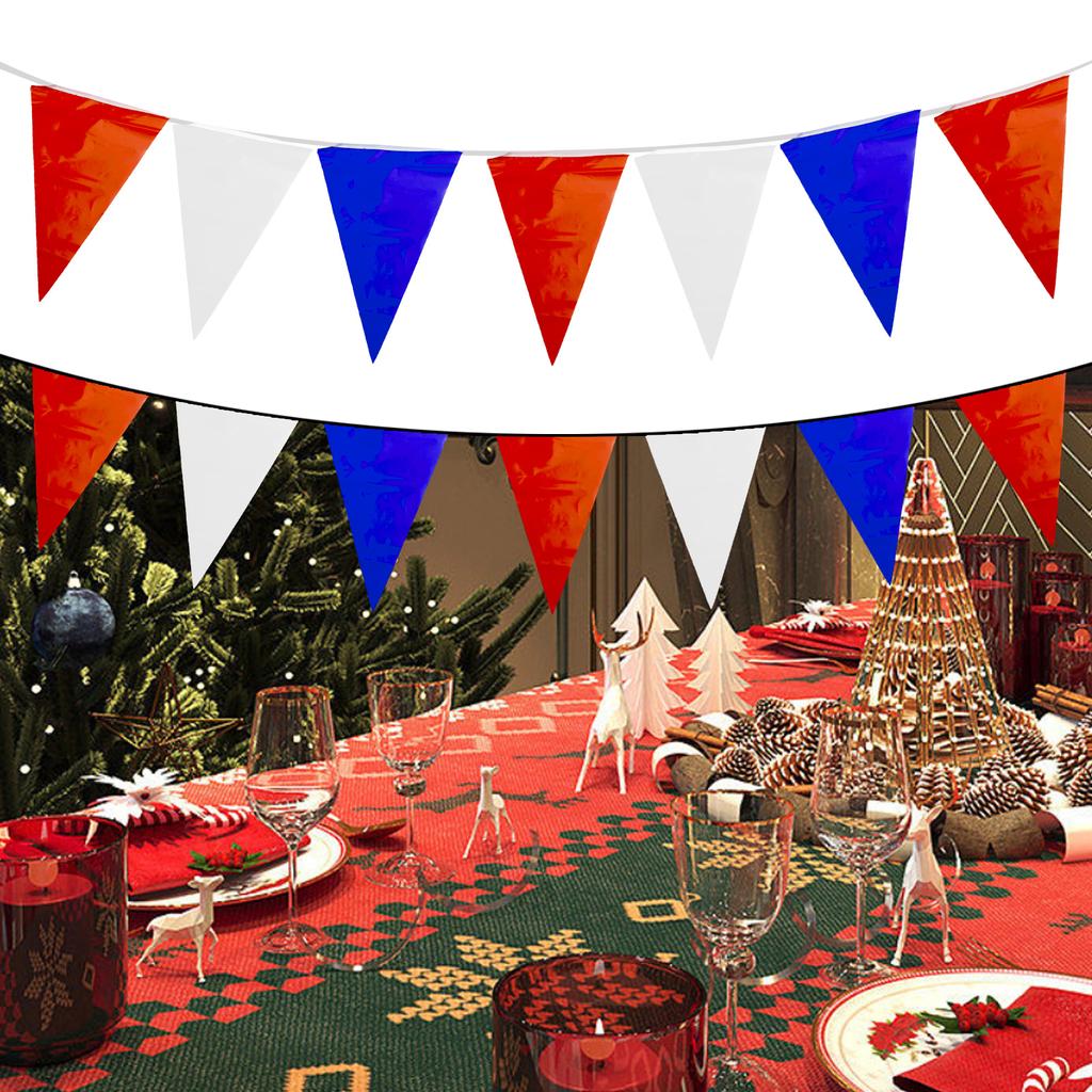 Wimpelkette, Flagge, Spendenaktionen für Feiern, Heimdekoration, Partyzubehör, dreieckig, Wandkunst, PE, rot, Dekoration