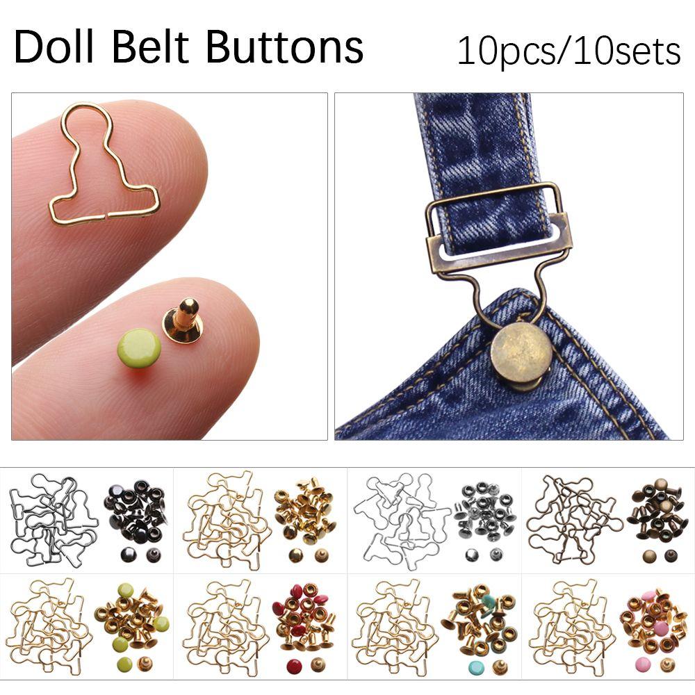 Hot Sale DIY Sewing Accessory Belt Buttons Metal Buckle Dolls Buckles Trousers Bags Accessories