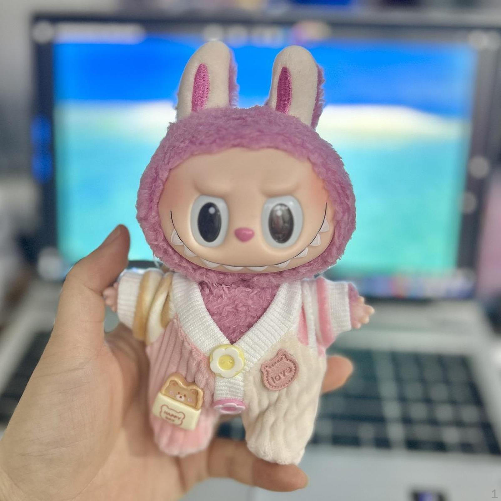 

17 см Плюшевая Кукла Одежда Аксессуары Стильные Фотореквизиты Мягкие Милые Притворные Pink White