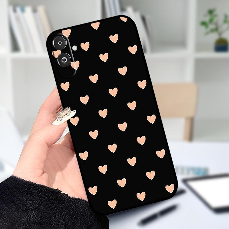 For Samsung F14 M14 5G Soft Case Fashion Printing Black Silicone TPU Phone Cover For Samsung Galaxy A14 4G 5G Shockproof Cases