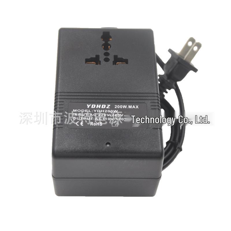 YDH200W Voltage Converter: 110V to 220V Transformer for Appliances Up to 70W (US Standard)