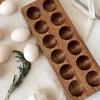 Eierablage aus Akazienholz mit mehreren Gittern, Aufbewahrungsbox für gebackene Eier im skandinavischen Landhausstil, Aufbewahrungsbox für Enteneier 
