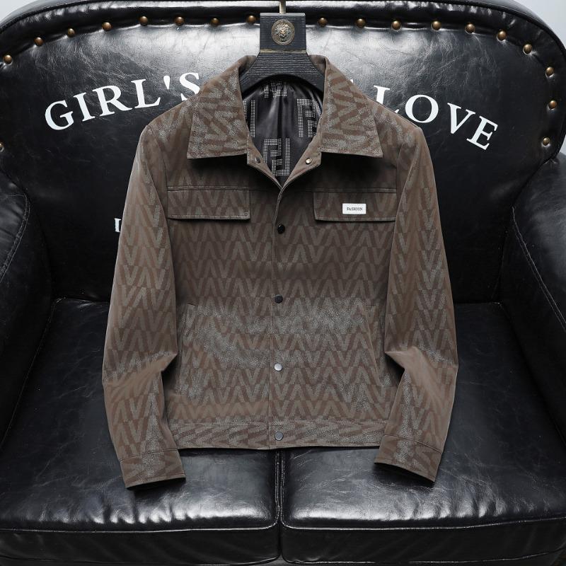 

Мужская флокированная кожаная куртка, новая кожаная куртка с V-образным вырезом, весенняя, осенне-зимняя мужская куртка с лацканами 4XL