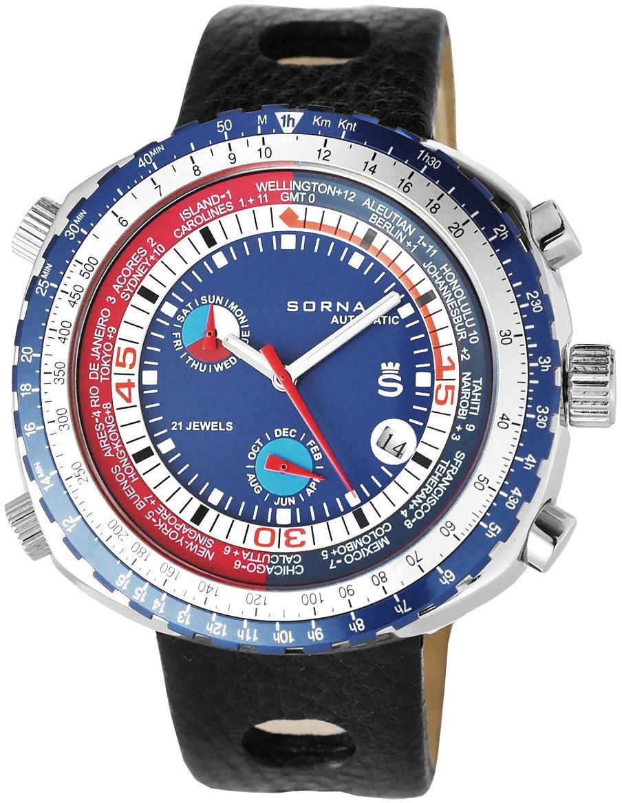 

SORNA Автоматические часы с ручным заводом Модель-репринт Синие (с функцией) T21707-СИНИЙ [Б/у]
