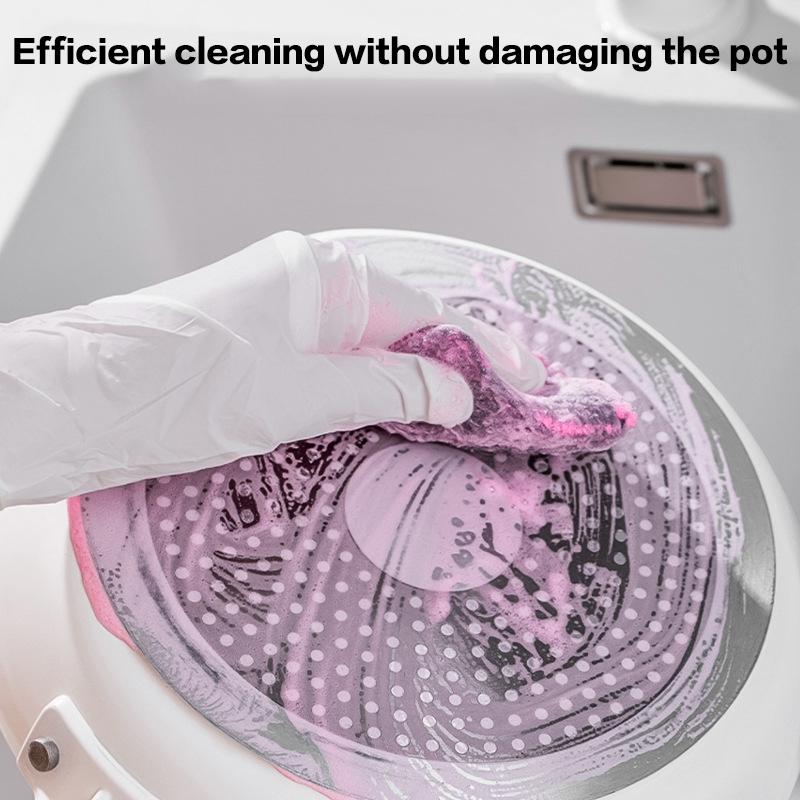 Ocelové vlněné mýdlové polštářky 10 ks drhnoucích polštářků, houbiček na čištění domácnosti, předem namýdlených polštářků na čištění nádobí, hrnců, pánví a trub