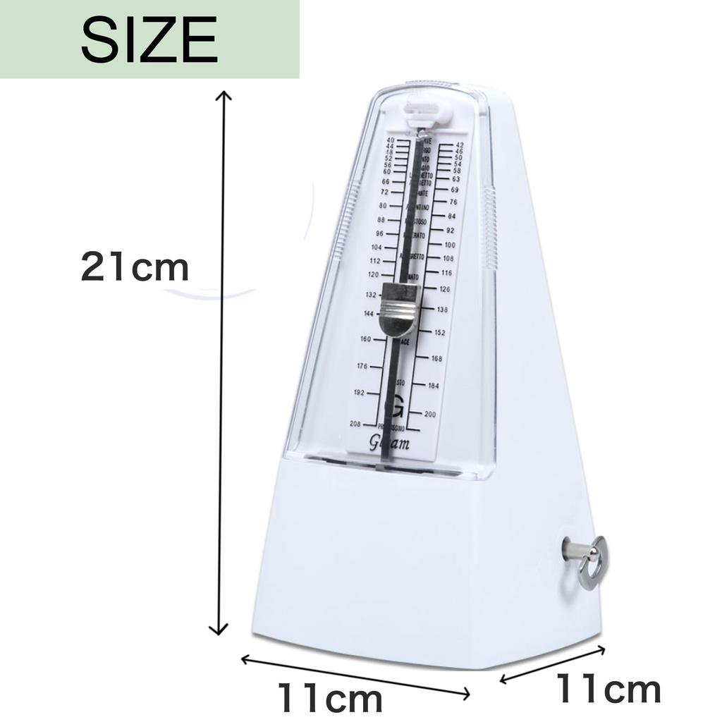 Asdays Metronome with Pendulum, High-Precision Mechanical Instrument, Compact, for Piano Practice, 11.7 x 20.3 cm (Blue)