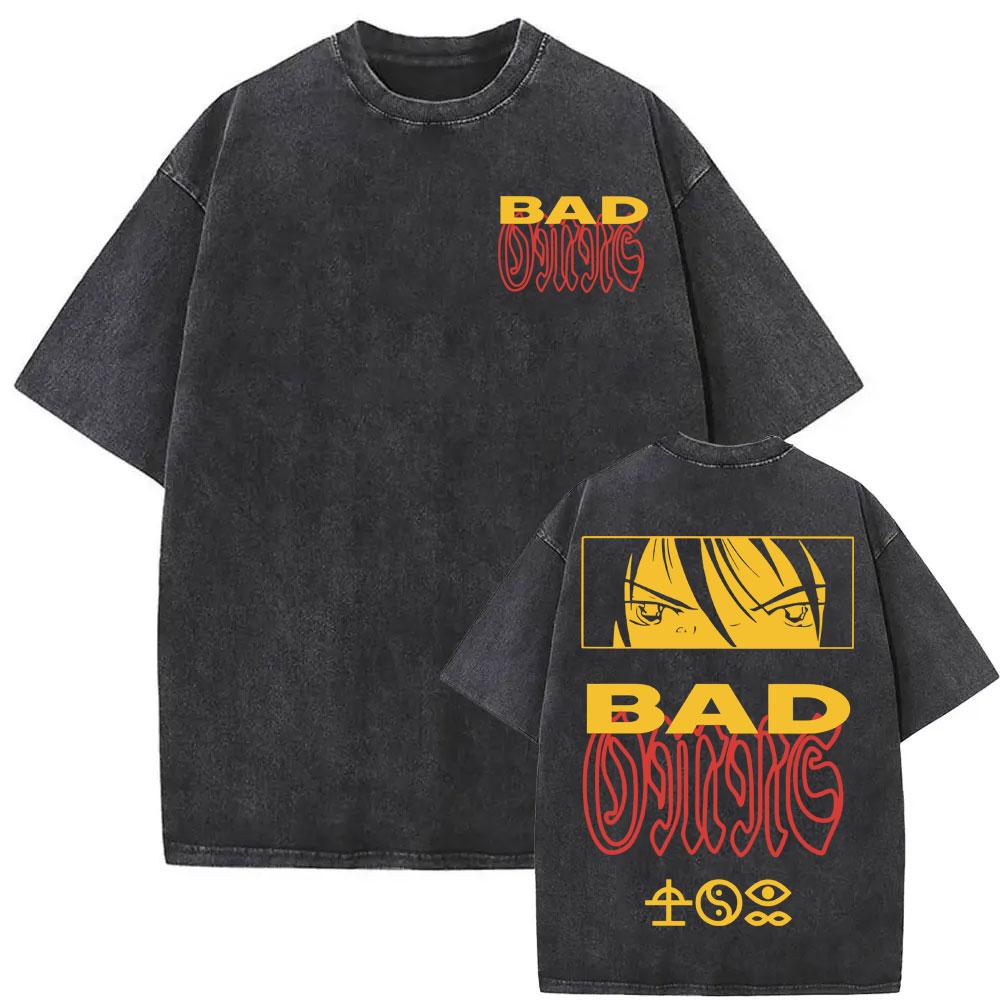 Bad Omen Band DYFL NA Tour Merch 2026 Washed Vintage T Shirts Men s Clothes Harajuku Gothic T-shirts Summer O-Neck Loose T-shirt S разноцветный