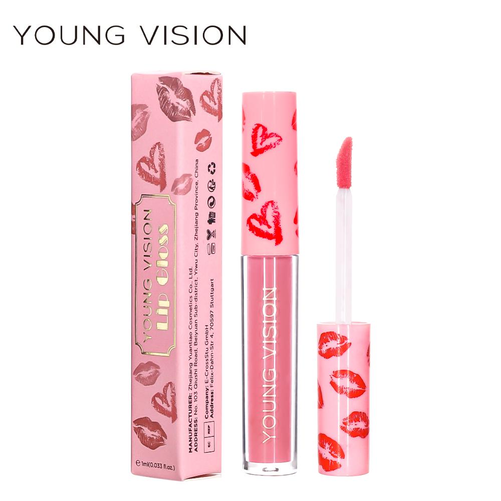 YOUNG VISION Einzelner Lipgloss in 12 Farben, optionaler flüssiger, matter Nebel, der lange hält und nicht leicht zu entfärben ist