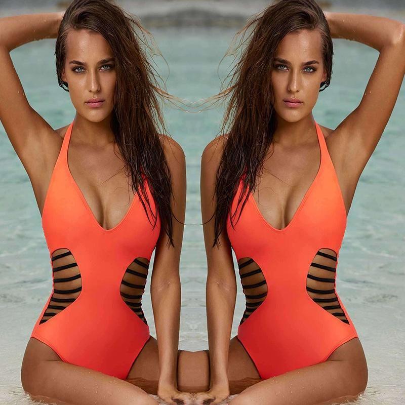 Swimwear Sexy Womans One Piece Swimsuit Monokini Bathing Bikini Padded Push Up