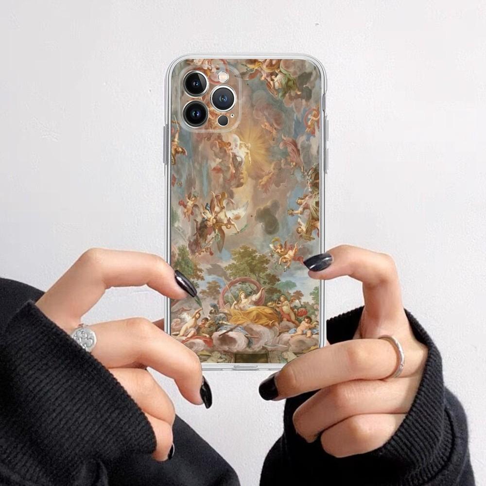 Renaissance Art Phone Case for iPhone 16 15 8 7 6 6S Plus X SE XR XS 14 11 12 13 Mini Pro Max Mobile Case