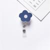 JESJELIU Flower Retractable Nurse Chest Badge Reel Clip Holder Students Doctor Work ID Card Holder Keychain Gifts Accessories