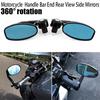 Fit For Harley Davidson V-Rod Custom 7&8" Motorcycle Handle Bar End Side Mirrors