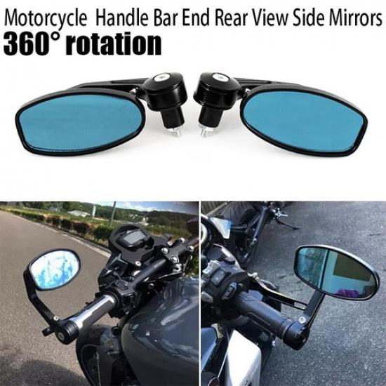 Fit For Harley Davidson V-Rod Custom 7&8  Motorcycle Handle Bar End Side Mirrors