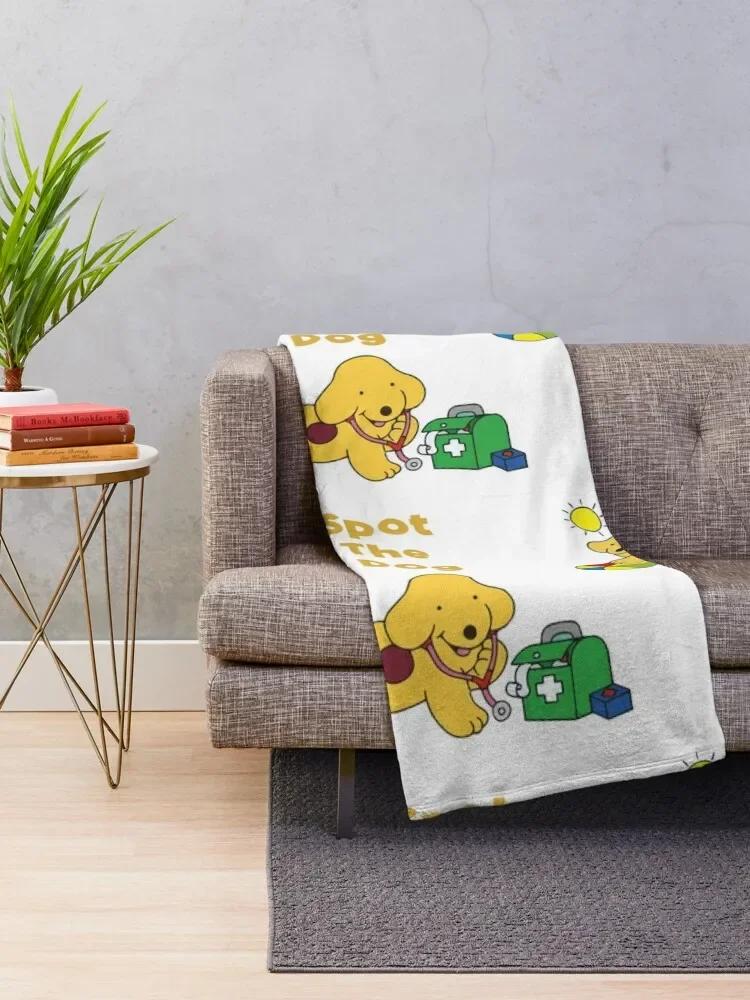 Spot the Dog Cartoon Throw Blanket Plush Heavy Soft Blankets 100cmx150cm