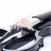 Cecilio CEVN-2BK Solid Wood Silent/Electric Violin (Style 2), 4/4 Full Size, Black Metallic