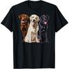 Happy Labrador Retriever Golden Black Brown Chocolate Lab T-Shirt
