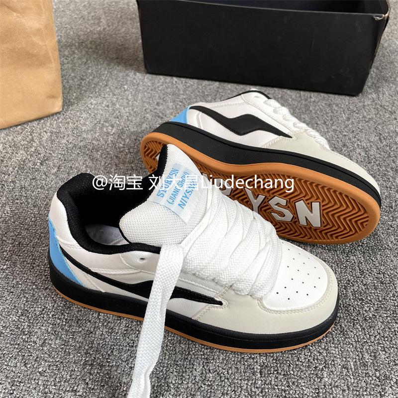 Hong Kong style platform bread shoes men's ins Guochao 2025 summer new couple leisure sports shoes student board shoes
