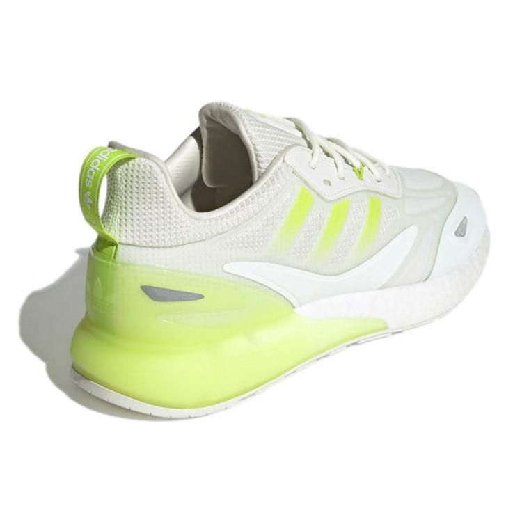Adidas ZX 2K Boost 2.0 White Semi Solar Slime Men Sneakers White-Tint GZ7734  – buy the best products in the Coolbe online store