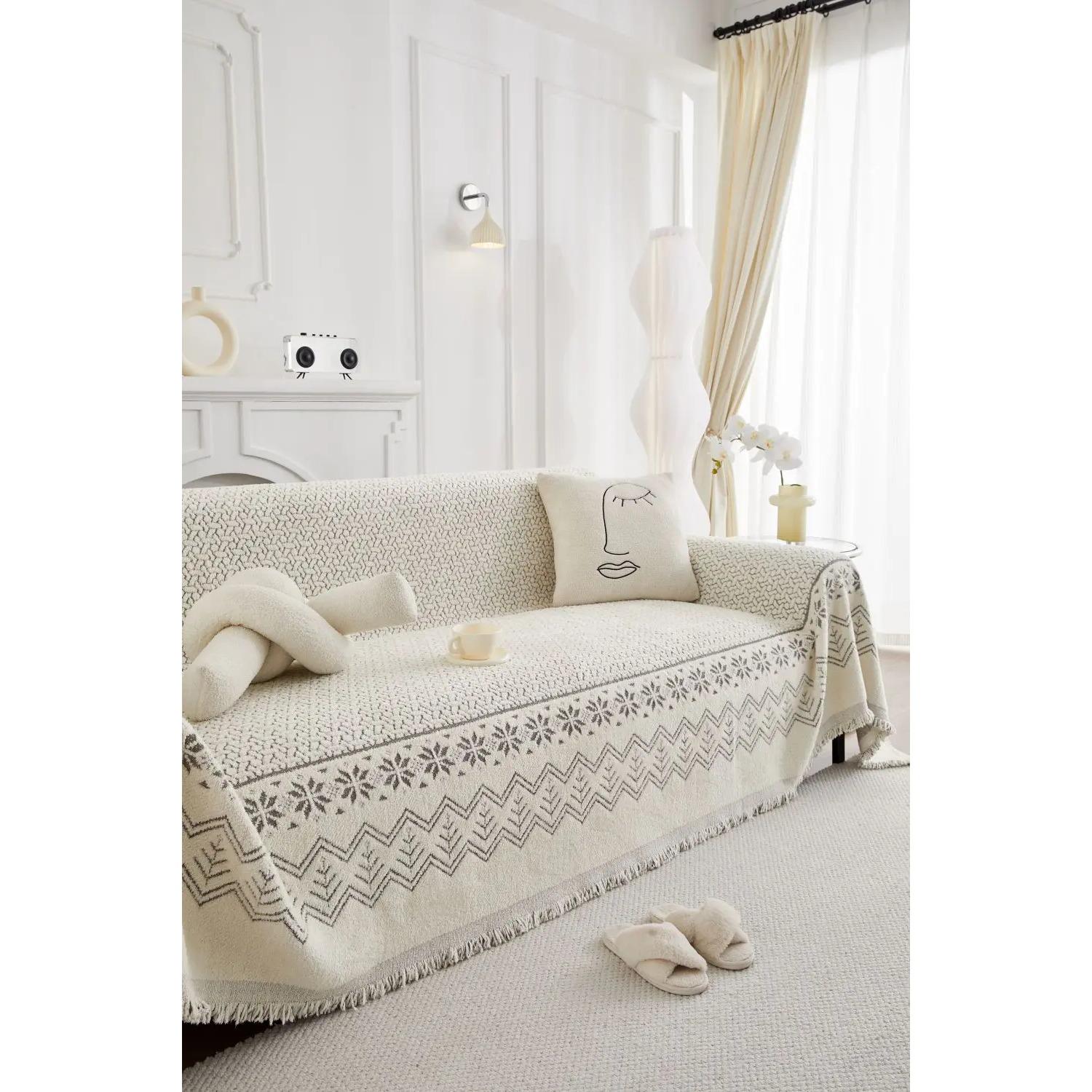 

Panda Sofa Cover Luxury Thick Sofa Cushion Universal Woolen Blanket for All Seasons Lazy One Piece 180X130cm