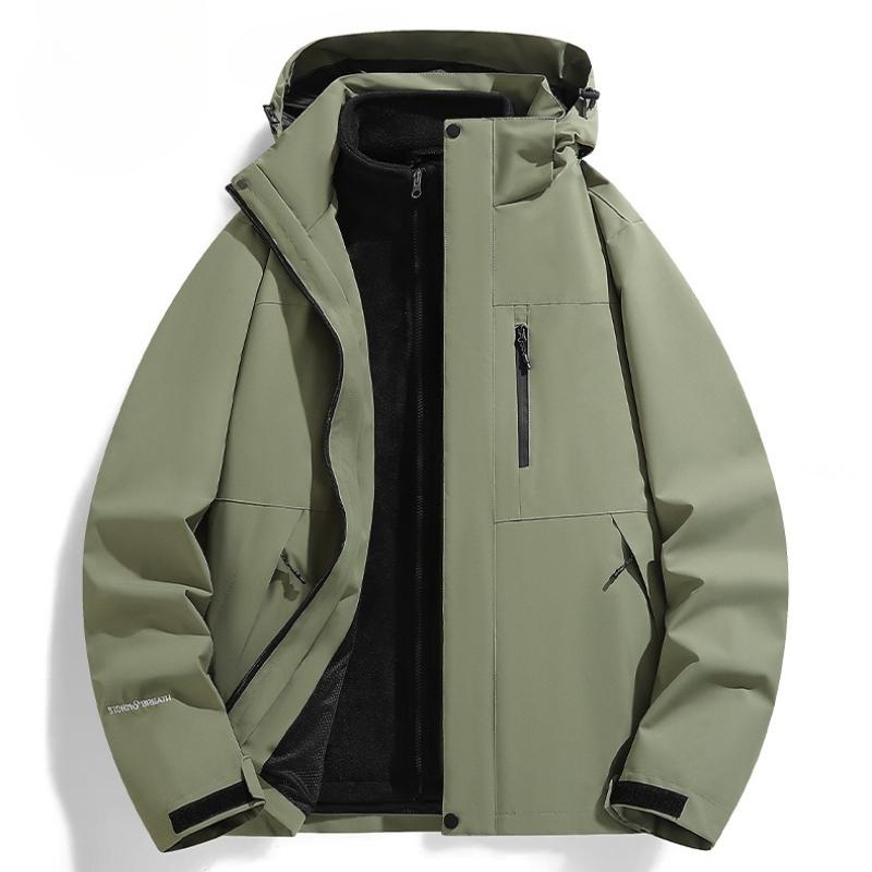 Women's Jacket Jacket Jacket Jacket In Winter Outdoor Three-in-One Removable Two-piece Mountaineering Suit Couple