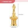 4 Pcs Golden Solid Lamp Finials Caps Light Knob Decor Tapped Lampshade Holder Shell Lamp Accessories Chic Light Knob Caps For