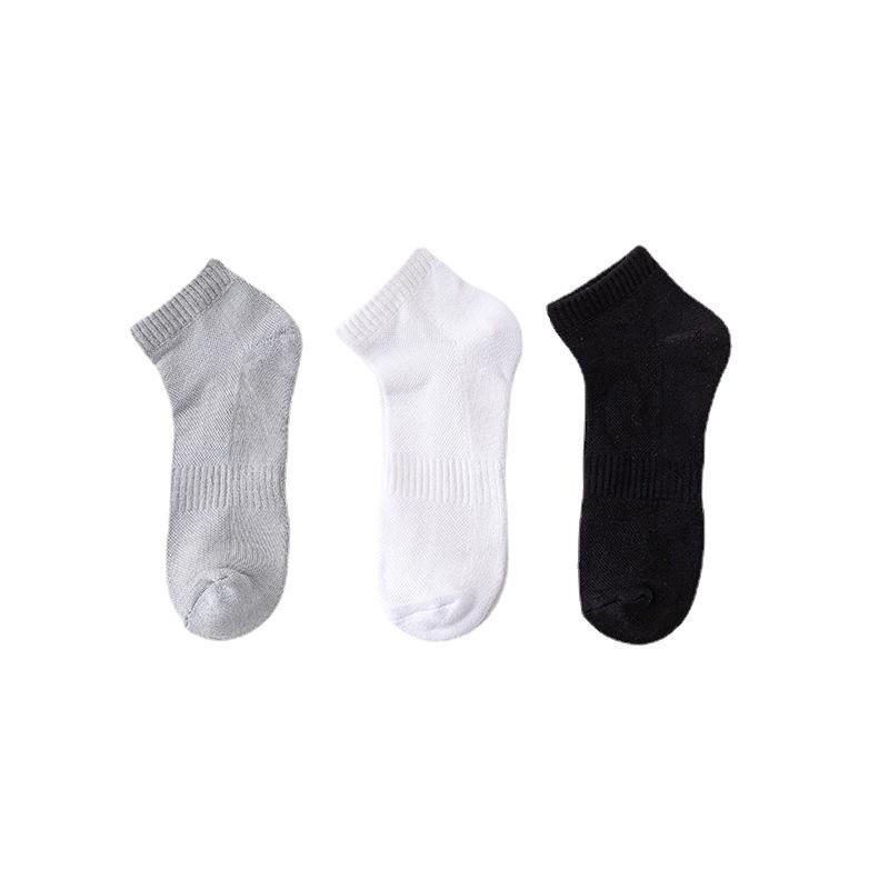 5 par sportssokker dame mesh pustende bomullssokker Terry løping treningssokker høst og vinter fortykning svette bomullssokker