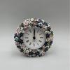 European Simple and Creative Enamel Desktop Clock Metal Ornaments Clock Decoration Household Table Clock Bedroom Alarm Clock