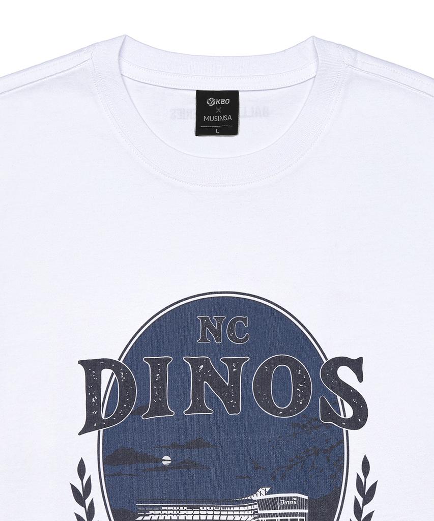 Hangugyaguwiwonhoe Musinsa X Kbo Ballpark Ver.2 Short Sleeve T-Shirt White [Changwon Nc Dinos]