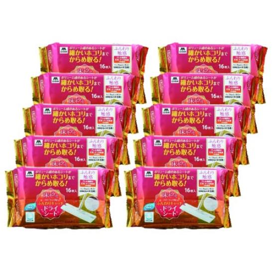 

Yamazaki Sangyo Сухие салфетки для пола 160 штук упаковки по 16 штук Уменьшает Содержит Сотовое тиснение 20 см x Стандартный размер для швабр для пола от