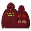 Oversized Hip Hop Hoodie Couples Street Style Printed Sweatshirt Casual Wear