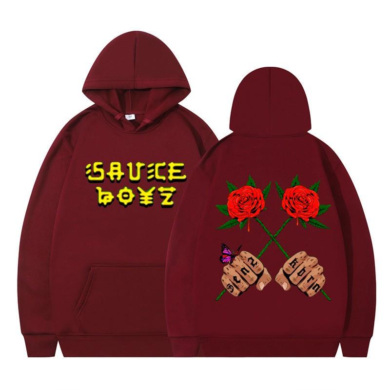 Oversized Hip Hop Hoodie Couples Street Style Printed Sweatshirt Casual Wear