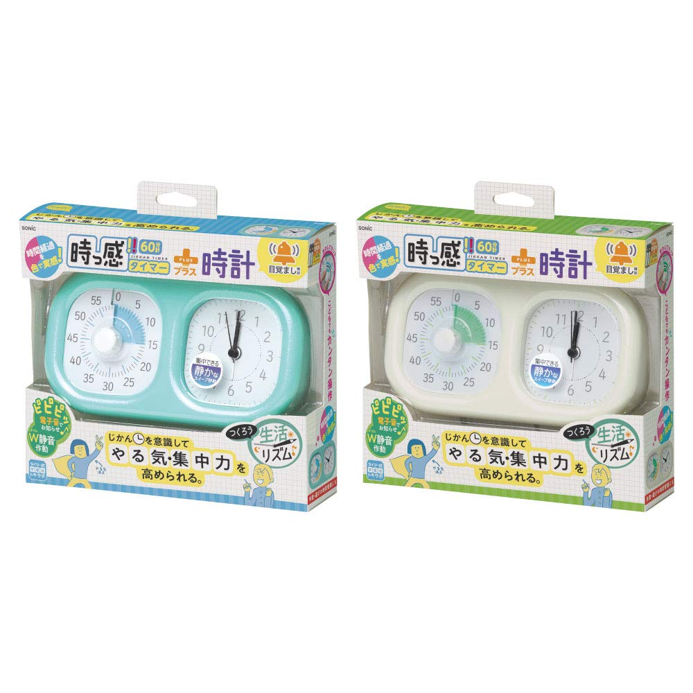Sonic Timer Clock Plus Feel the Passage of Time Mint Blue Toki-Sapo - - LV-3521-MB