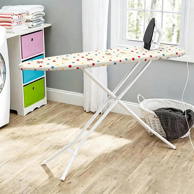 Ironing Board Cover Scorch Resistant Premium Cotton Padding Anti-Slip Washable Reusable Cover for Home Laundry Room Use