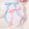 1PCS Candy Ribbon Tassel Bowknot Hair Clips Sweet Women Streamer Hairpin for Women Girls Long Bows Barrettes Accessories