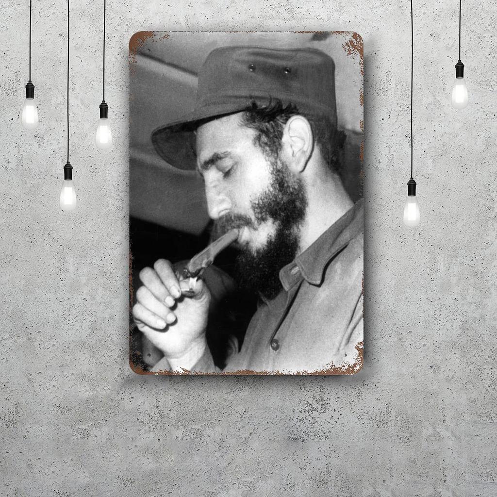 fidel castro Chairman Vintage Metal Tin Signs Posters Decor Retro Metal Plaque Wall Art Decor for Garage Bar