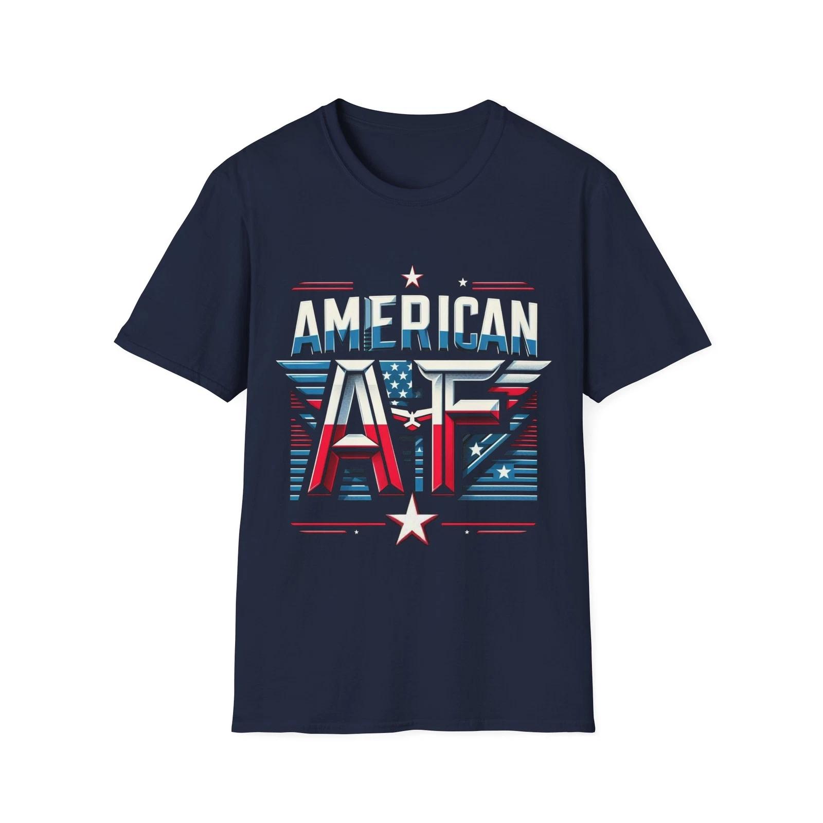 Men s and Women s T-shirts American AF T-Shirt - Bold Patriotic Apparel XXXXL