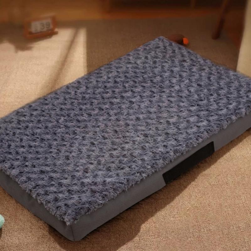 Thickened Removable Pet Mat Anti Slip Bottom Chew Resistant Dog Cat Pad Washable Cushion Four Seasons Use Durable Animal Bed Comfortable Floor Mat