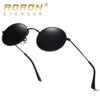 AORON Polarized Round Metal Fashion Sunglasses A604 Mirror Edition