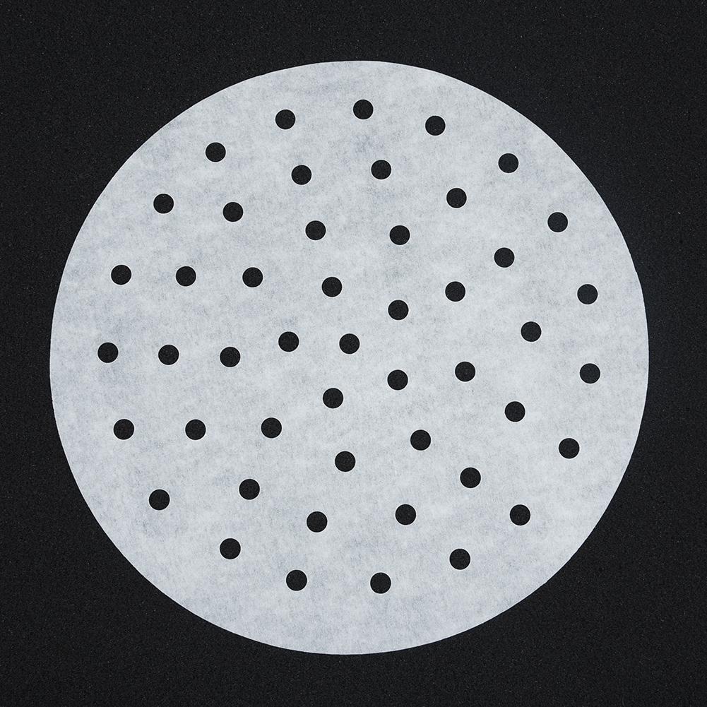 100x Round Non-Stick Disposable Steamer Paper For Air Fryer Steaming Basket