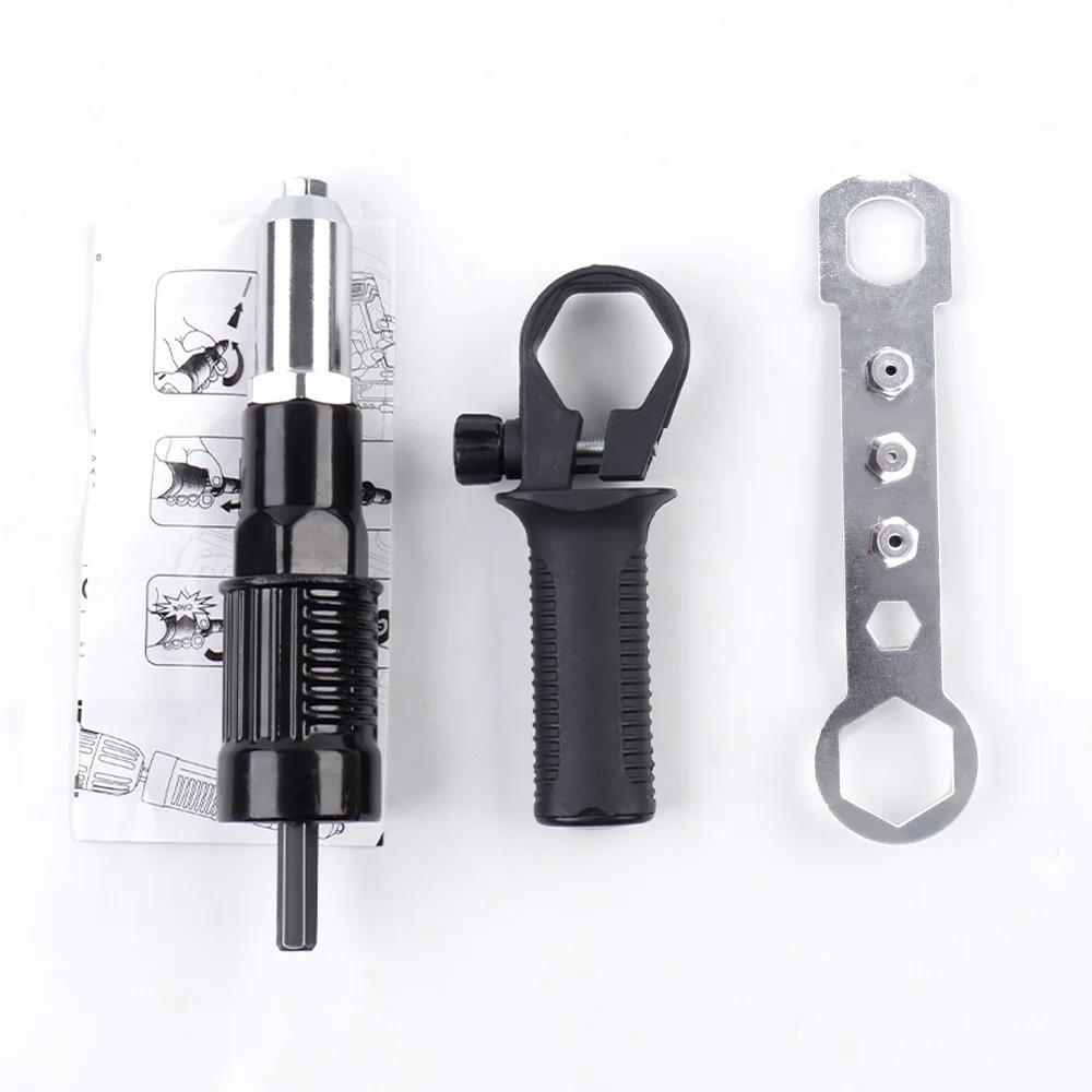 Quick & Easy Rivet Pulling Drill Bit Adapter with Hex Shaft Professional Rivet Gun Adapter,2.4/3.2/4.0/4.8mm,Cordless Rivet Gun