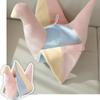 Folded-paper Crane Stuffed Soft Colour Origami Crane Folding Birds Bring Lucky Cushion for Kids Room Decor CUshion