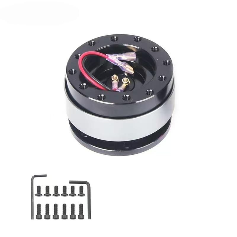 Car Modification Quick Release Steering Wheel Hub Adapter 6 Hole Snap Off Boss Kit Aluminium