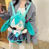 Soft Hatsune Miku Plush Anime Backpack With Breathable Design For Gift Girls