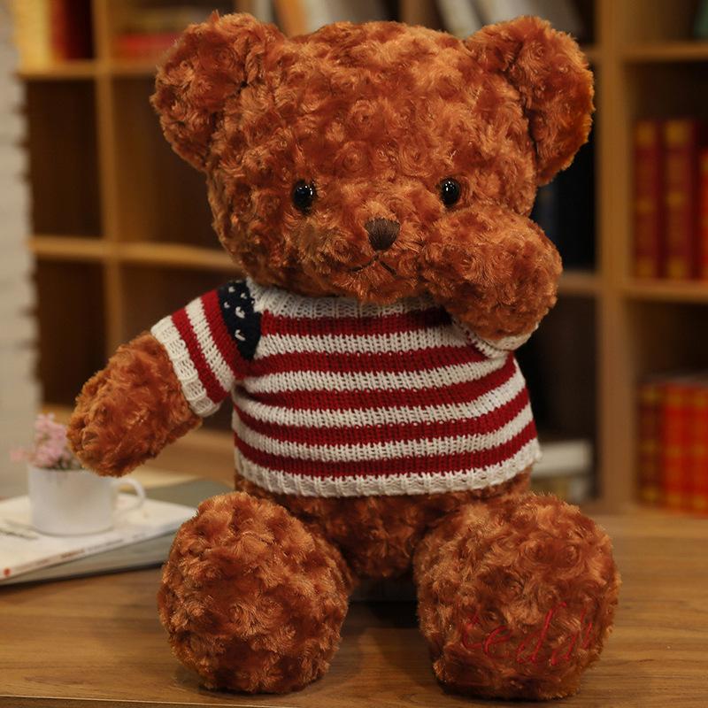 Clothes Teddy Bear Doll Plush Teddy Bear Sweater Hug Bear Doll Girl Soothing Ragdoll