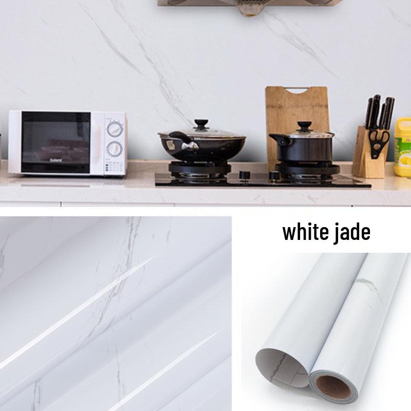 Oil-proof, Heat-resistant Waterproof Kitchen Countertop Self-adhesive Wallpaper