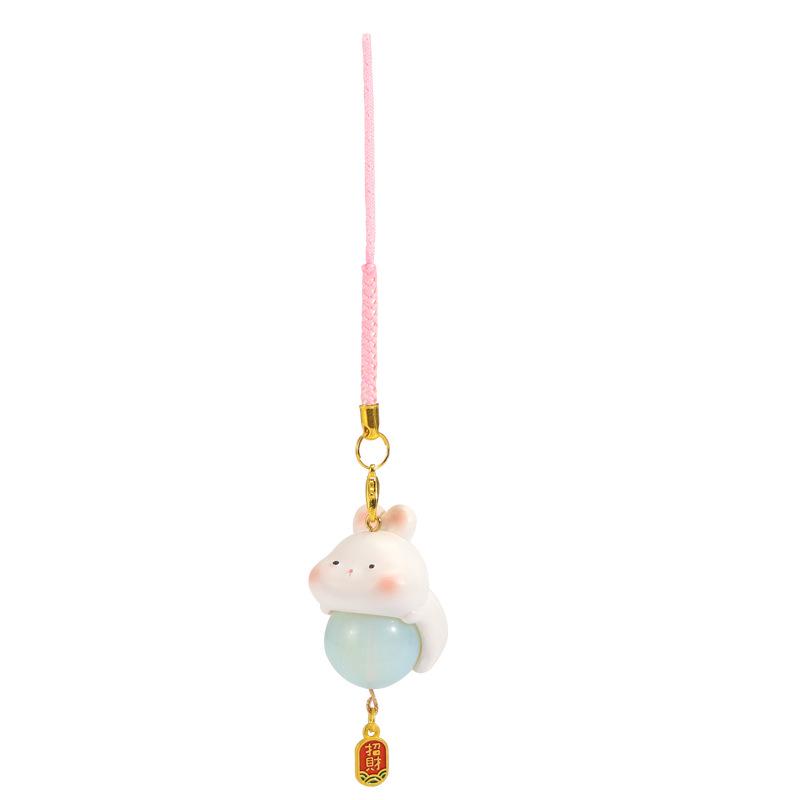 Cartoon Cute Piggy Pendant Beads: Resin Crystal Backpack & Car Decor Blind Box