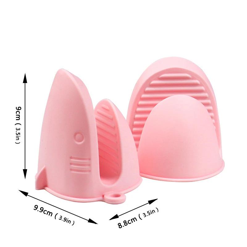 Shark Shaped Silicone Insulated Glove Anti Slip Thickened Scalding Device Silicone Oven Mitts Heat Resistant Cooking Pinch Grips