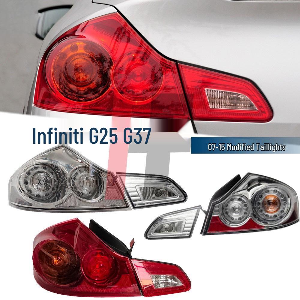 2007-2015 Infiniti G25/G37 Modified Clear Taillights for Rear