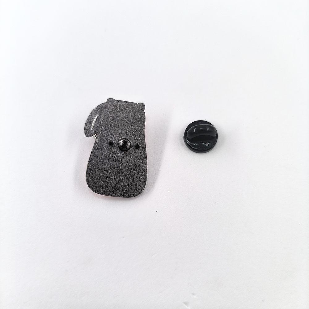 Stay Hydrated Cartoon Cat Brooch: Pink Water Bottle Badge for Backpacks