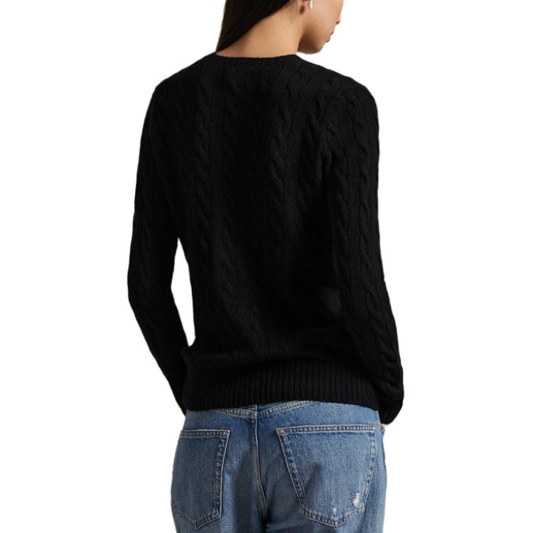 Polo Ralph Lauren Solid Slim Fit Long Sleeve Knit Top Women tops WMPOSWENC021219-001